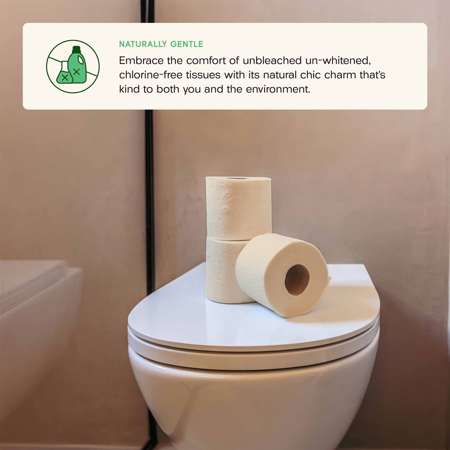 Unbleached Bamboo Toilet Paper