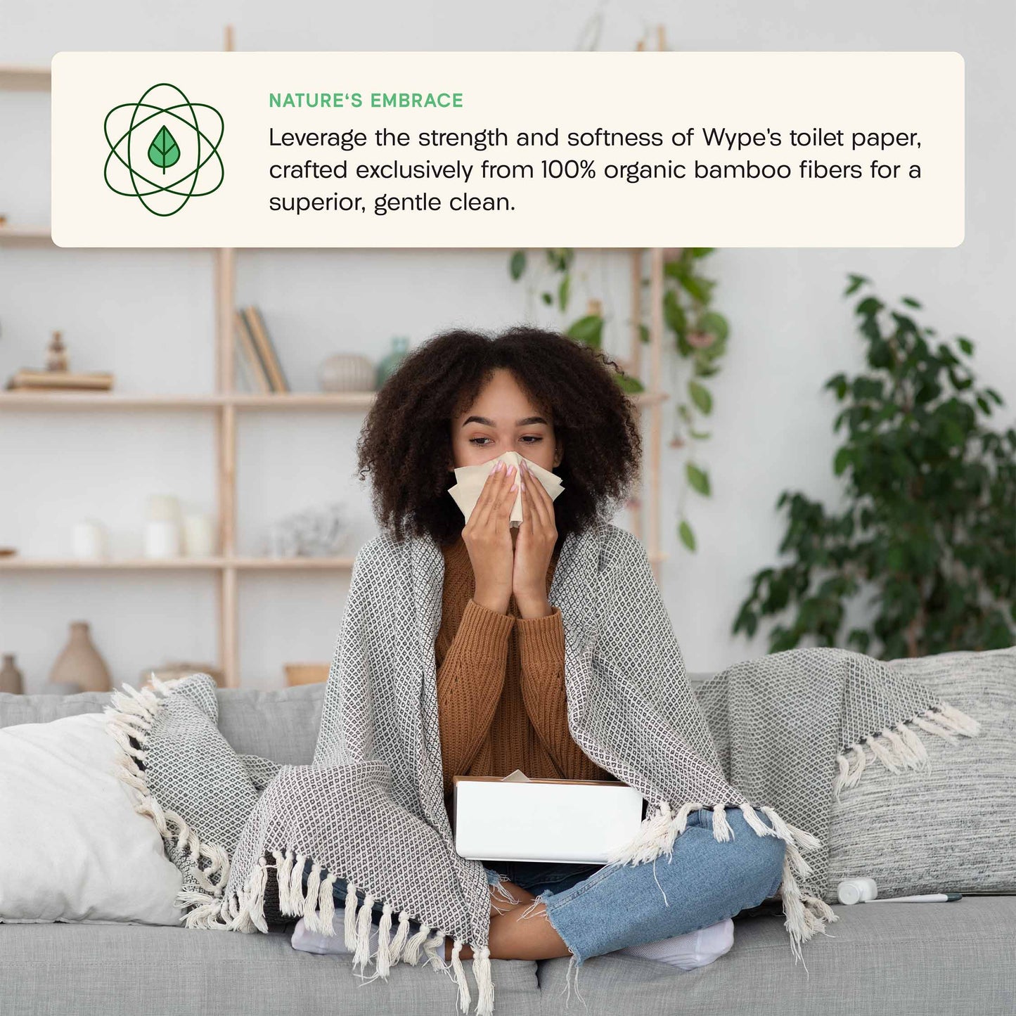 Unbleached Bamboo Facial Tissues
